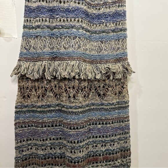 Cecilia Prado Crochet Lace Cold Shoulder V Neck Metallic Maxi dress - Picture 11 of 11